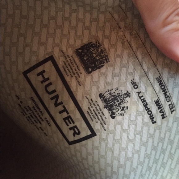 Women’s Vintage Navy Hunter Rain boots! - Picture 3 of 5